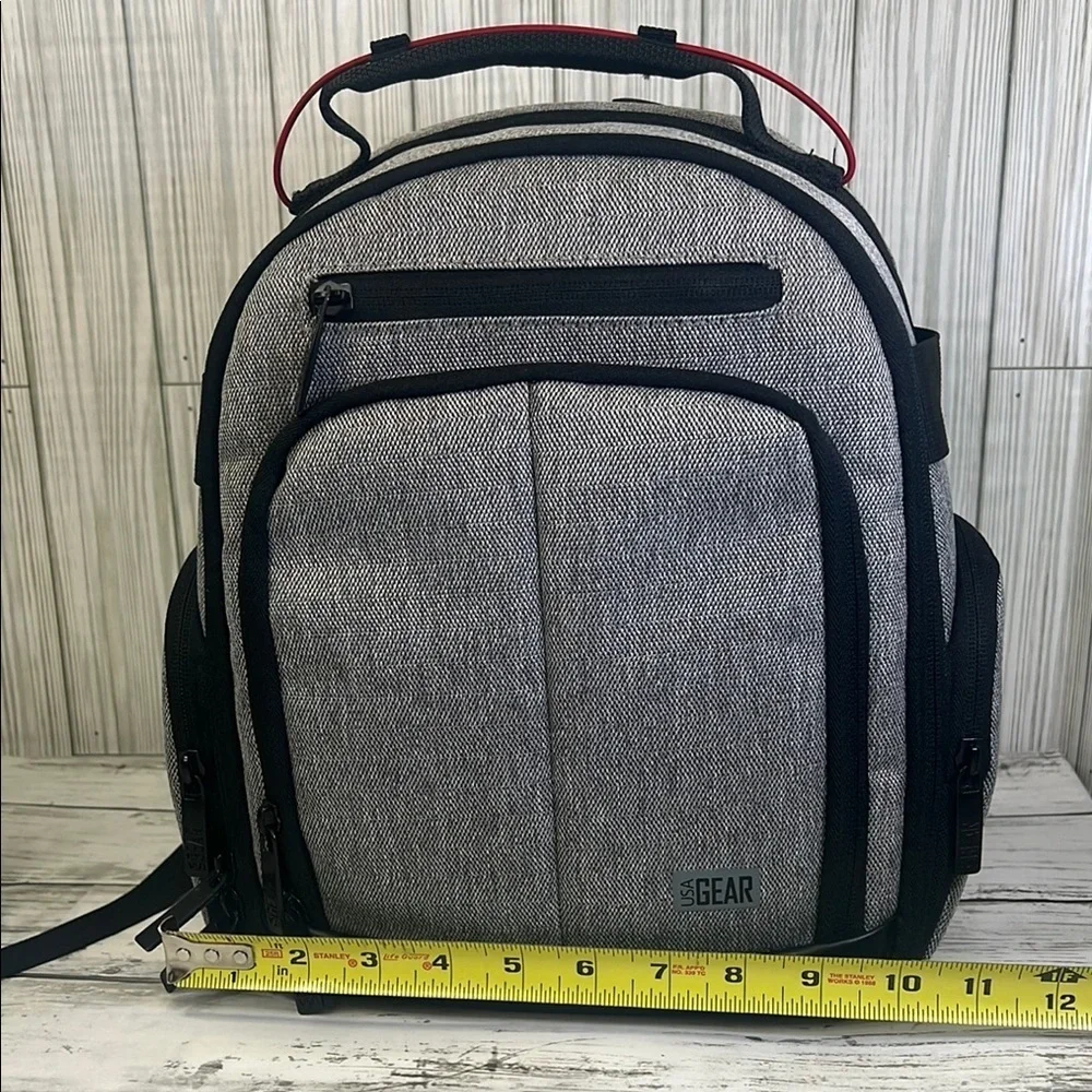 USA Gear Gray and Black Camera Backpack Bag